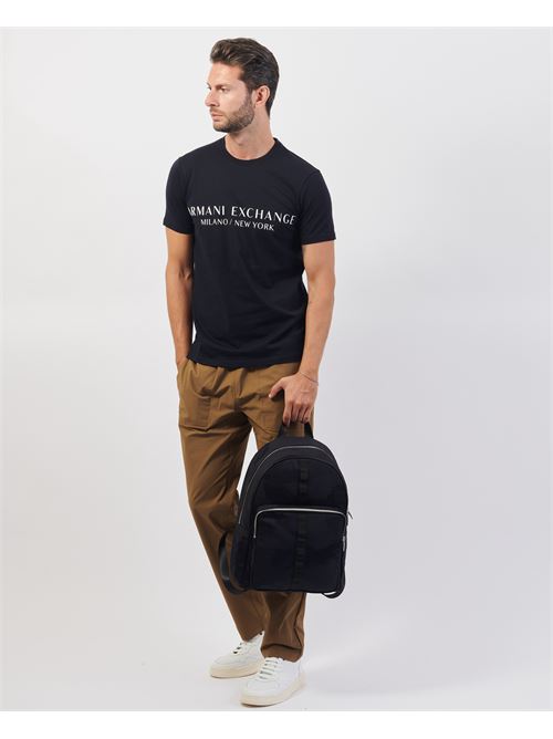 T-shirt blu girocollo Armani Exchange in cotone ARMANI EXCHANGE | 8NZT72-Z8H4Z1510